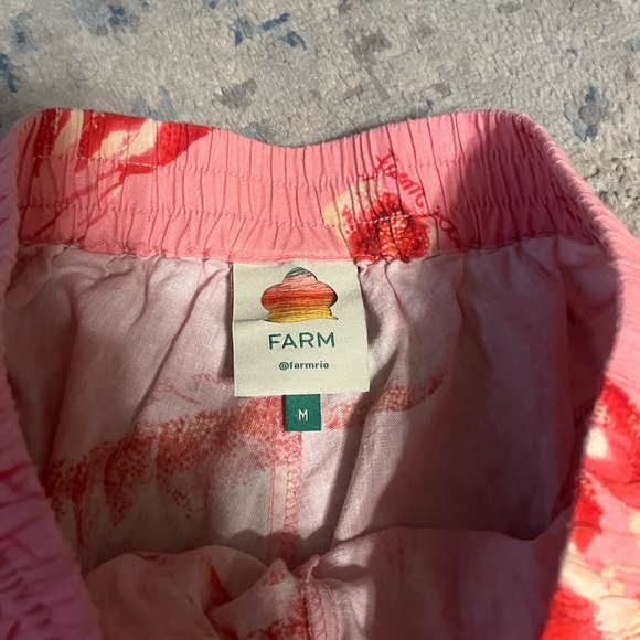 Farm Rio Lobster Linen Shorts medium - Picture 3 of 6